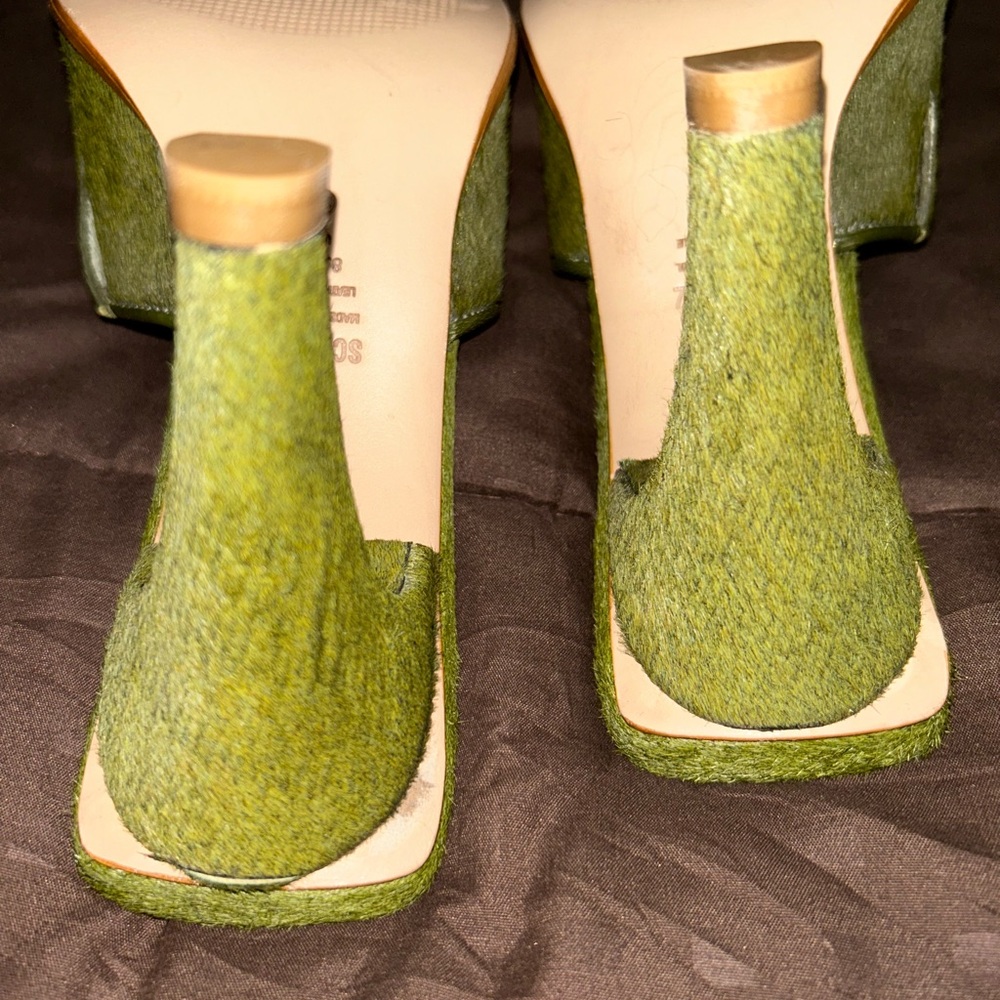 SCHUTZ Green Mules - Picture 4 of 6